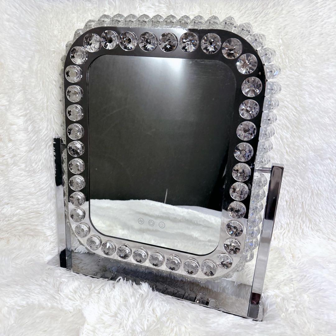 女優ミラー LEDライト ハリウッドミラー 化粧鏡 女優鏡 卓上ミラー