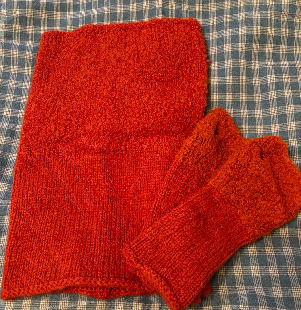 Calimarカリマール　ネックウォーマー＆ハンドウォーマー　イタリア製極美品