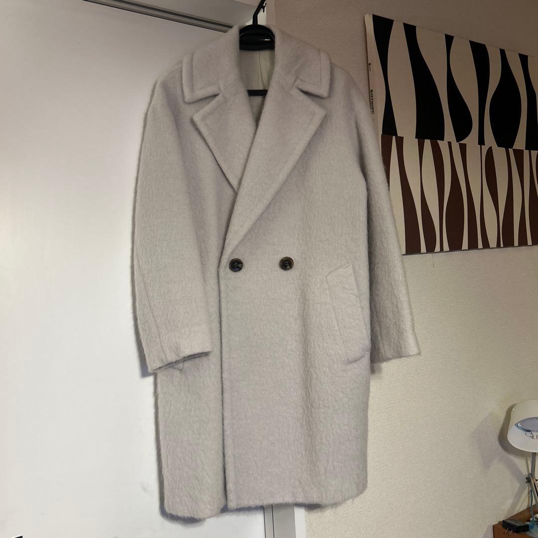 DRESSTERIOR ダブルブレストコート ライトグレー　美品