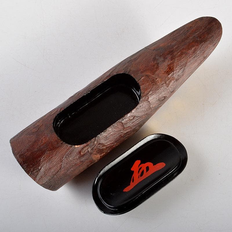 茶道具　畑幸春作　蜑小舟　香合　銘「友綱」　紫野　小林太玄極め箱　V　R7264