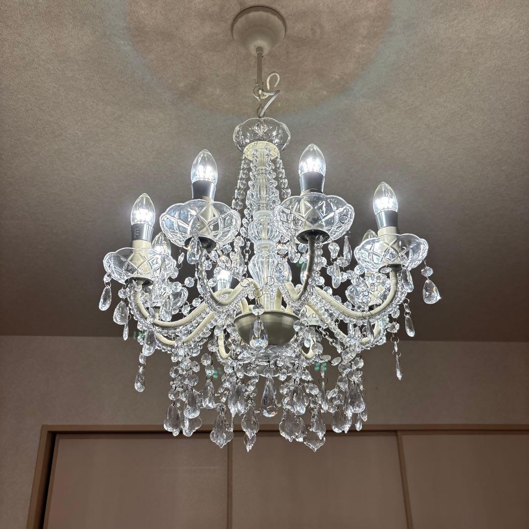 クラシックシャンデリア 8灯 LED電球使用
