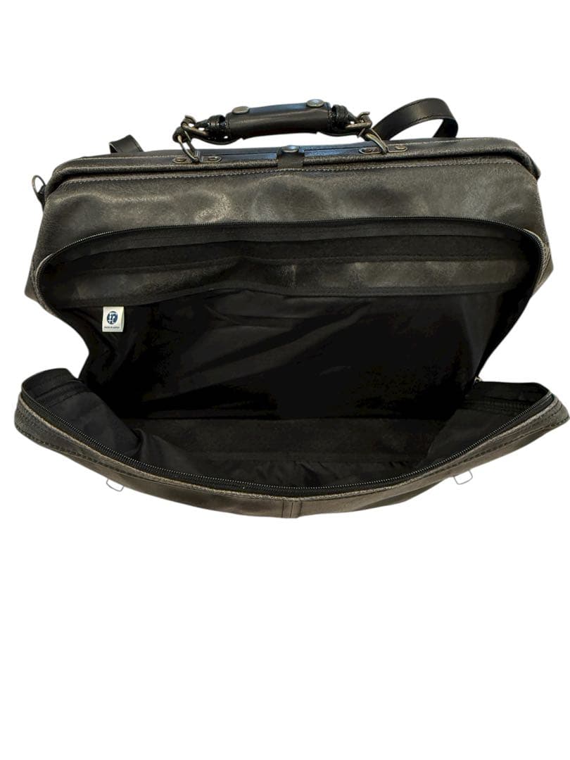 レトロアウトポケットダレスボストン本革付属　鞄の聖地兵庫県豊岡市製トラベルバッグ