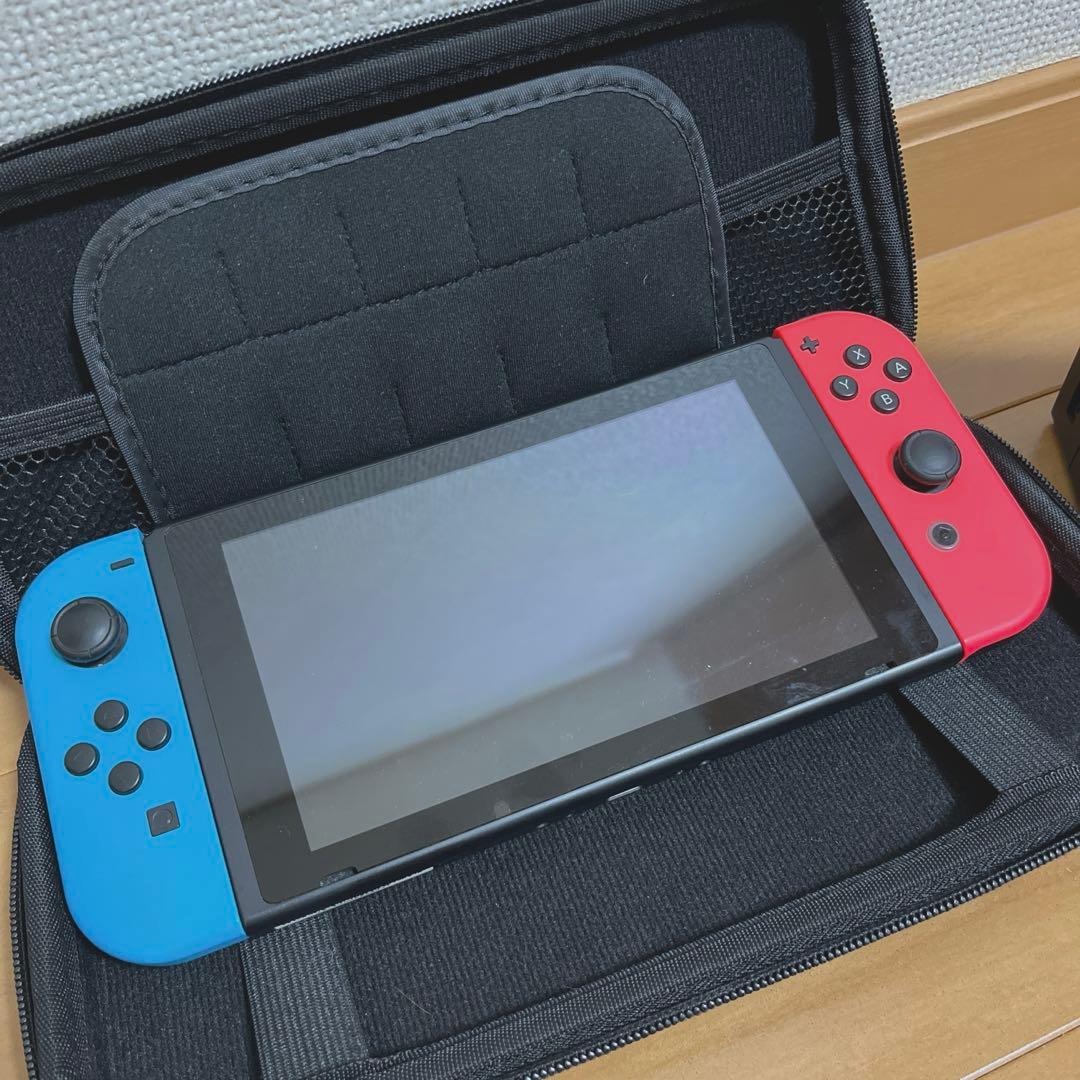 Nintendo Switch ネオンブルー/レッド 本体/HORIコン付き