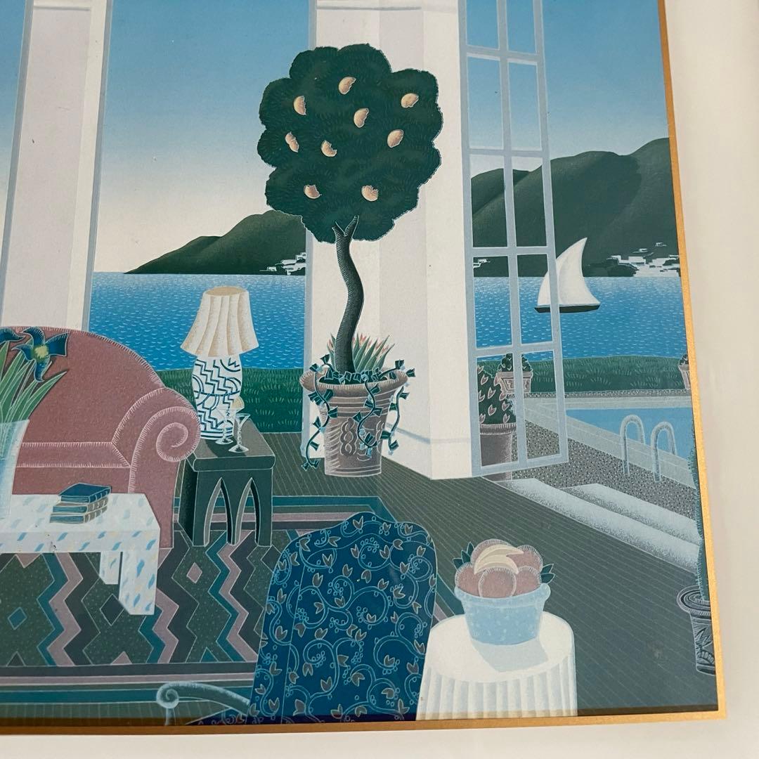 【トーマス・マックナイトT.McKNIGHT 絵画 アートポスター】レッドカウチ