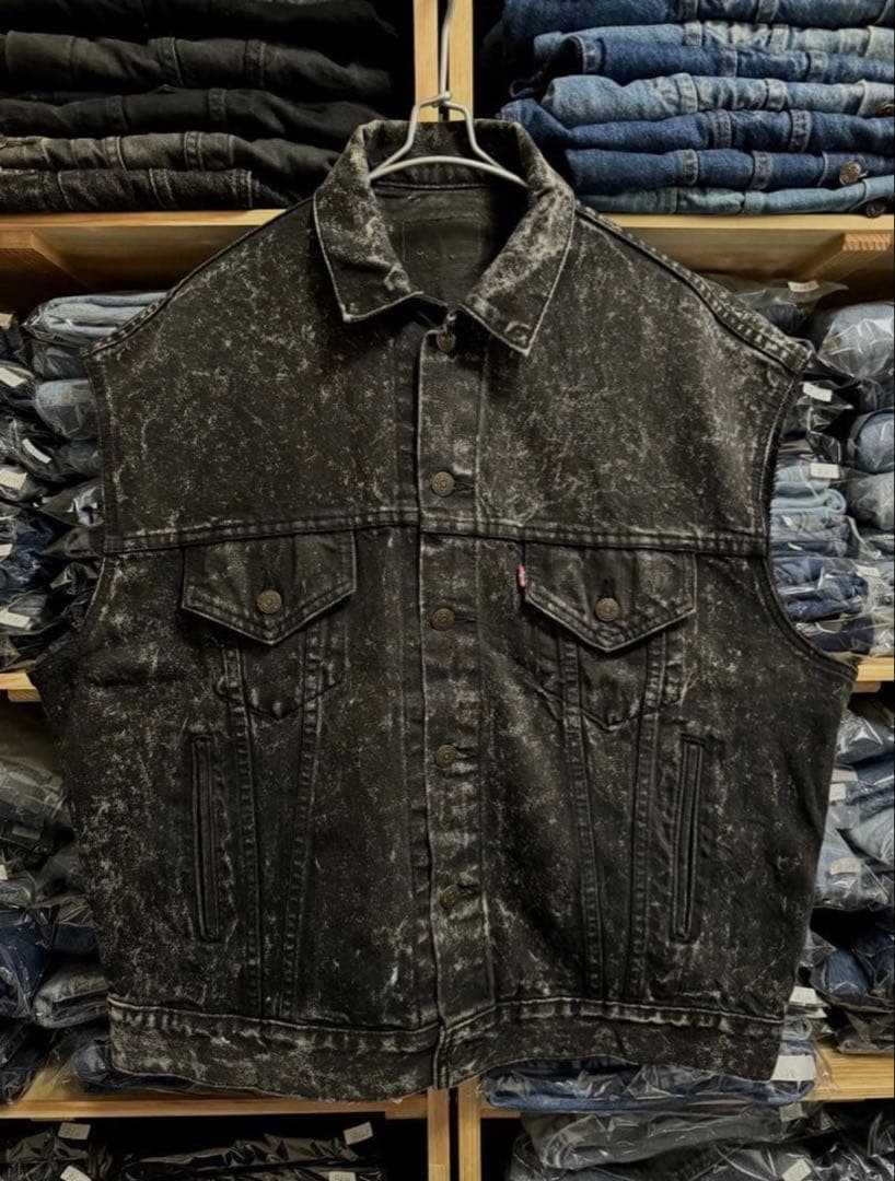 Levi’s 90s USA製 70507-0253 ブラック デニムベスト