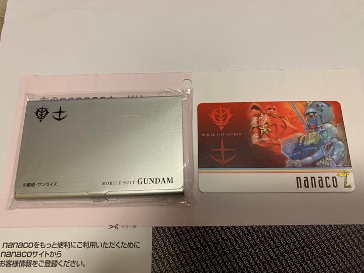 【入手困難・新品】機動戦士ガンダム　nanacoカード　カードケースTYPE-A