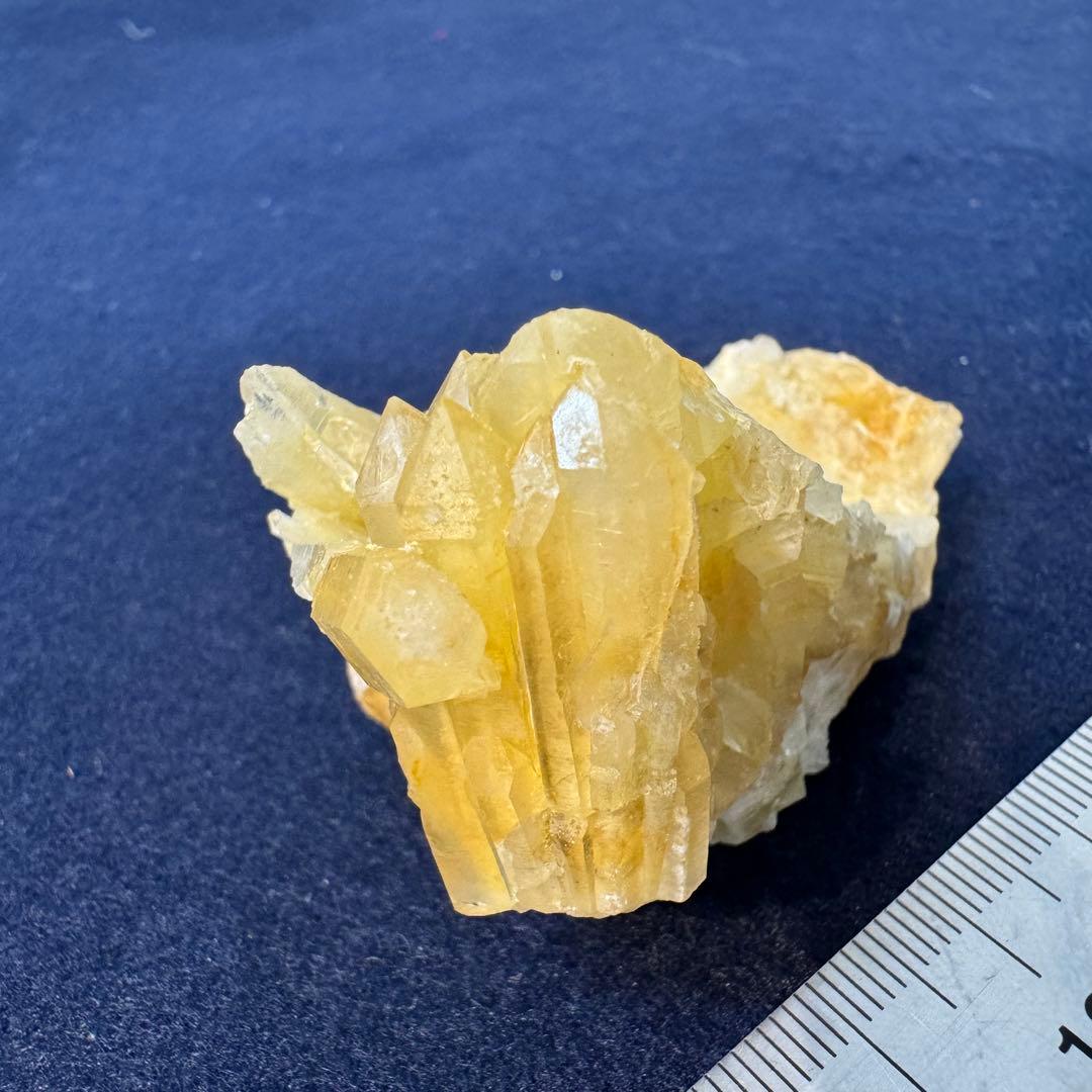 レモン水晶 国産鉱物 奈良 希少 クラスター