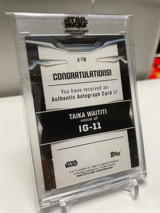 topps  スターウォーズ IG-11  5枚限定サインカード