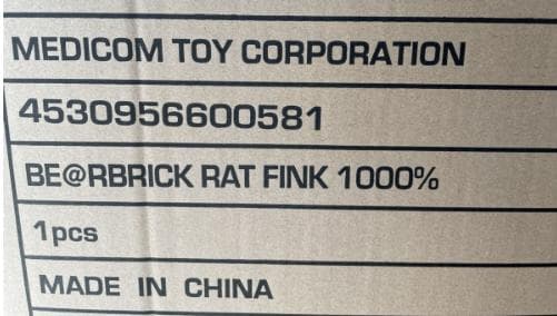 新品 BE@RBRICK RAT FINK(TM) 1000％