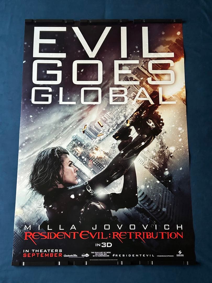 バイオハザードＶ　リトリビューション　USオリジナル映画ポスター