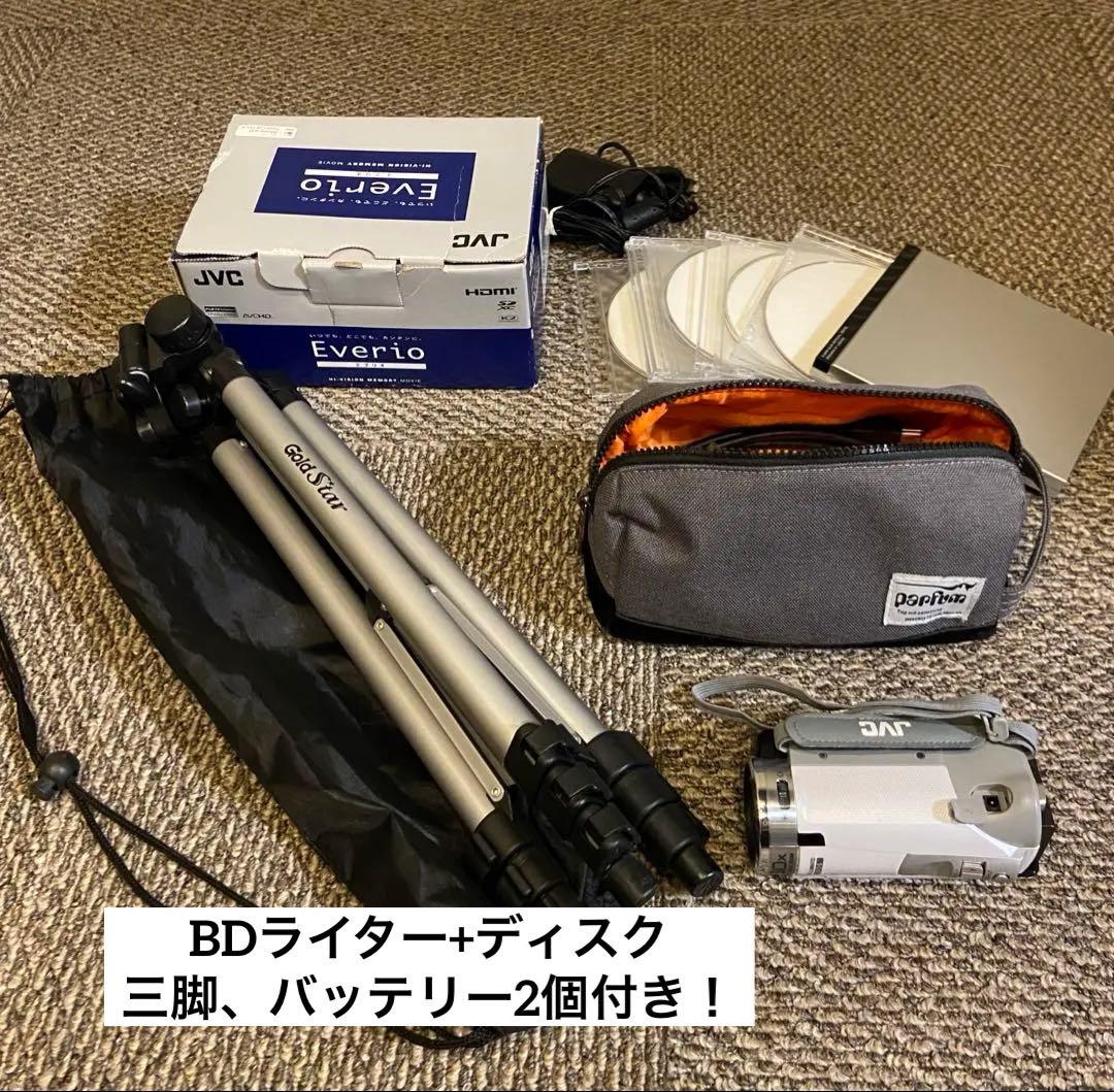 エブリオGZ-E770 ビデオカメラ/BDライター/三脚セット