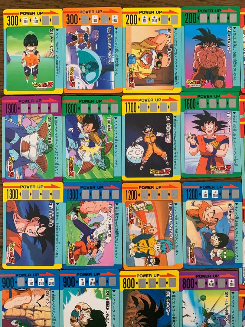 美品　連番　当時物　ドラゴンボールZ スクラッチ　カード　まとめ売り　セット