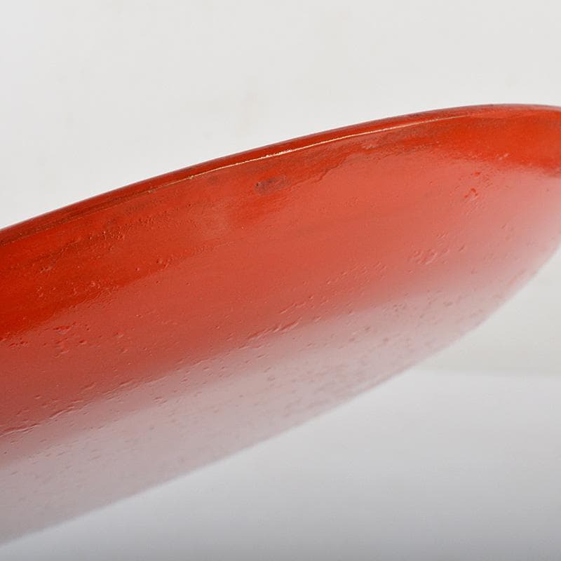 中国　堆朱　山水楼閣文盤　飾皿　飾立付　V　6535