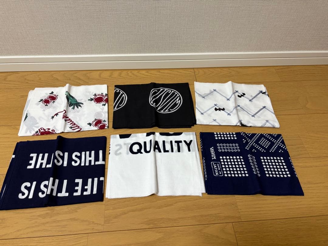 Visvim 受注会ノベルティ　バンダナ、手ぬぐい 6枚セット