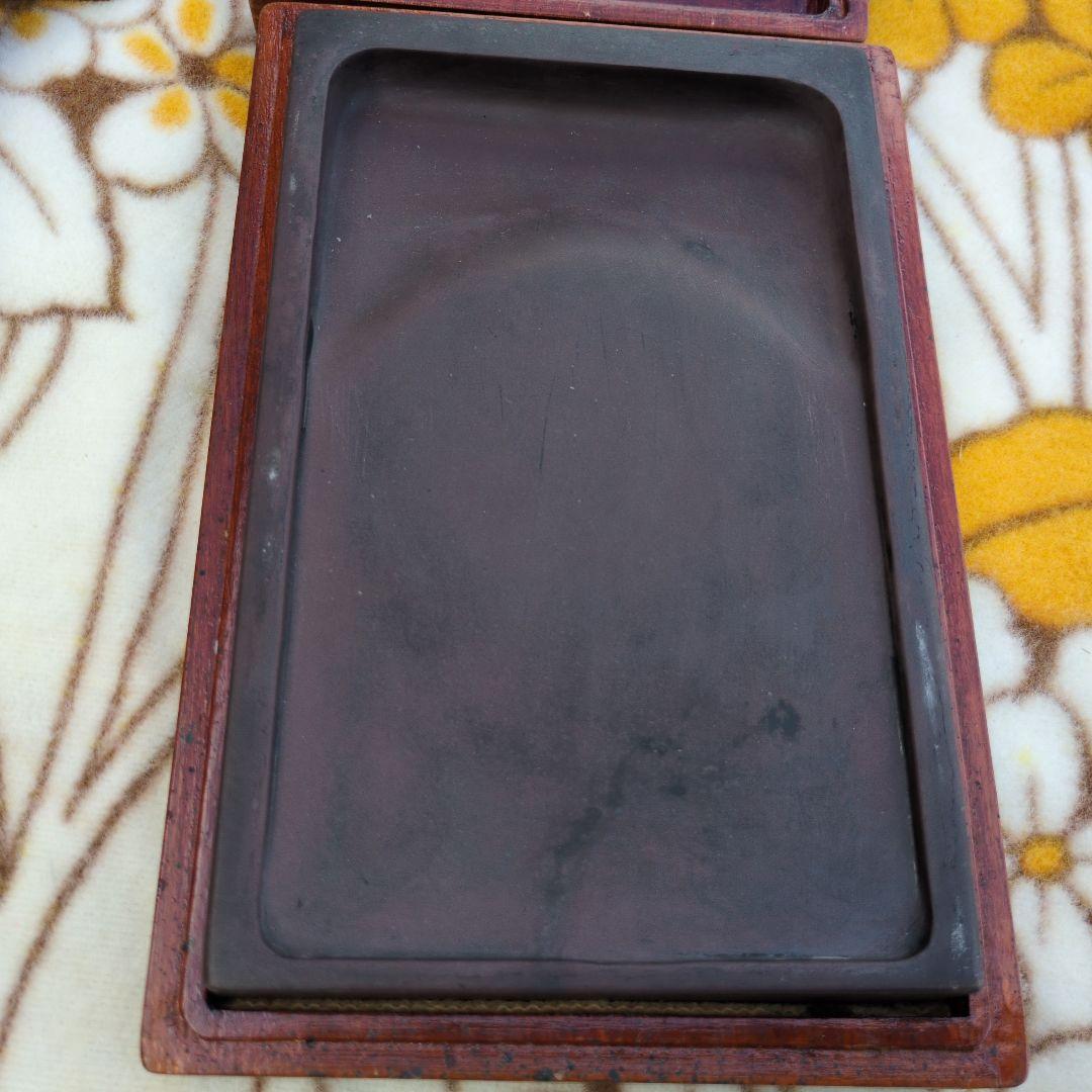 硯 墨 まとめて 硯箱 木製 端渓 呉竹 書道 習字 絵 中国