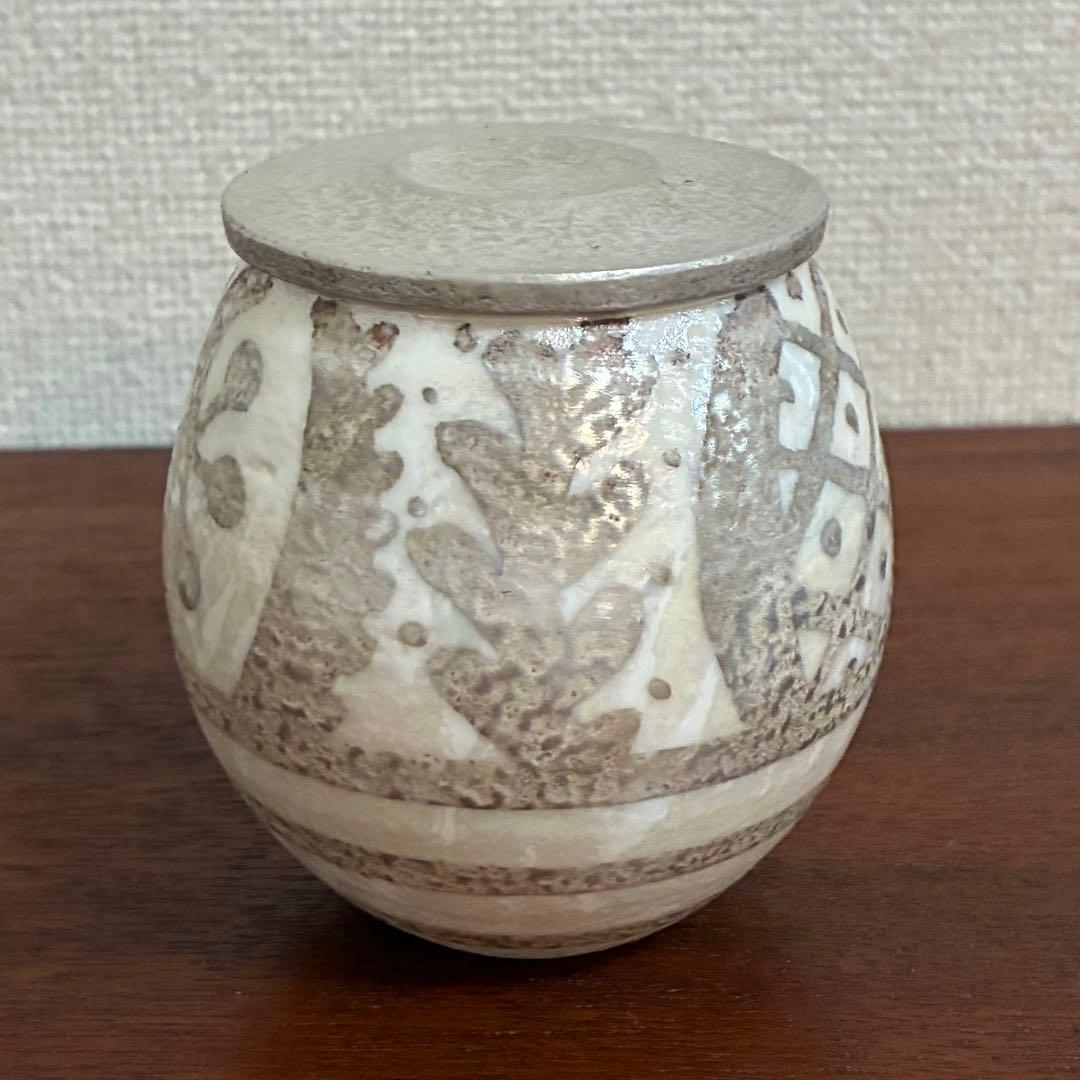 【値下げ】高橋朋子　薄器　蓋もの　茶道具　作家直筆共箱＆包布付き　未使用美品