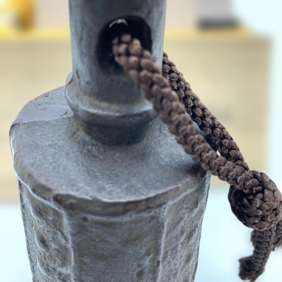 南部鉄器　鈴木盛久工房　南部砂鉄鈴　手振り鈴　卓鈴/未使用品