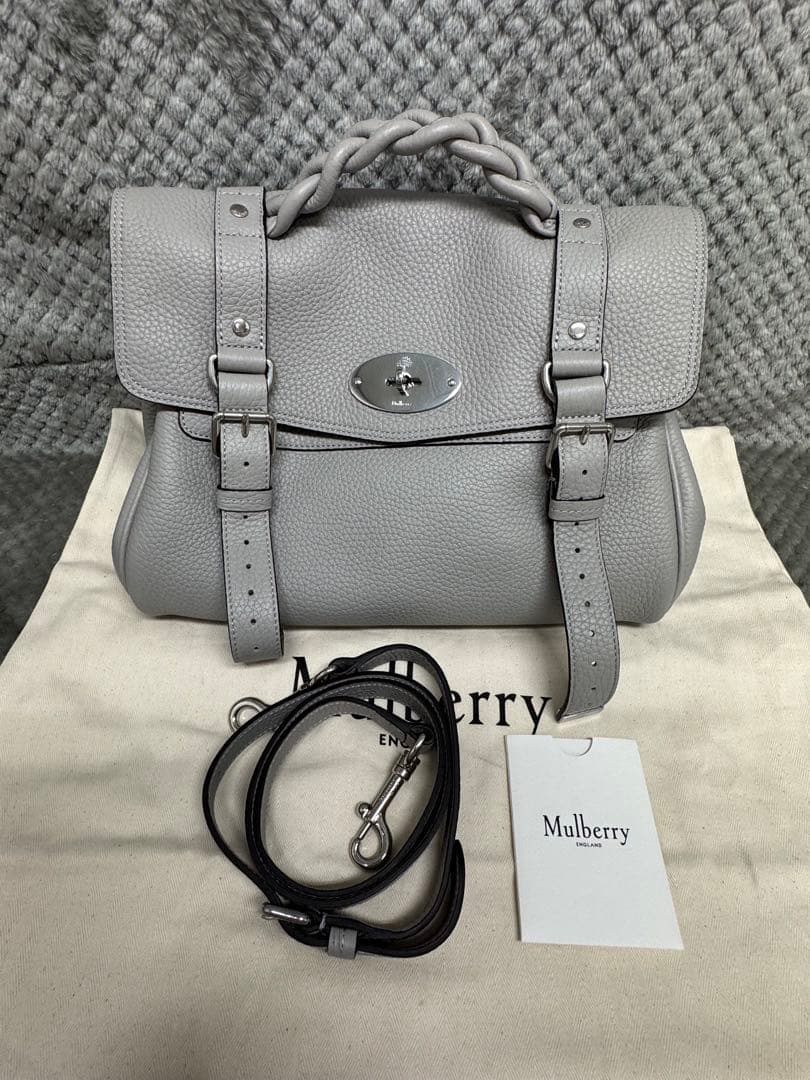 《新同品》MULBERRY マルベリー　アレクサ　ペールグレー　公式サイト完売色