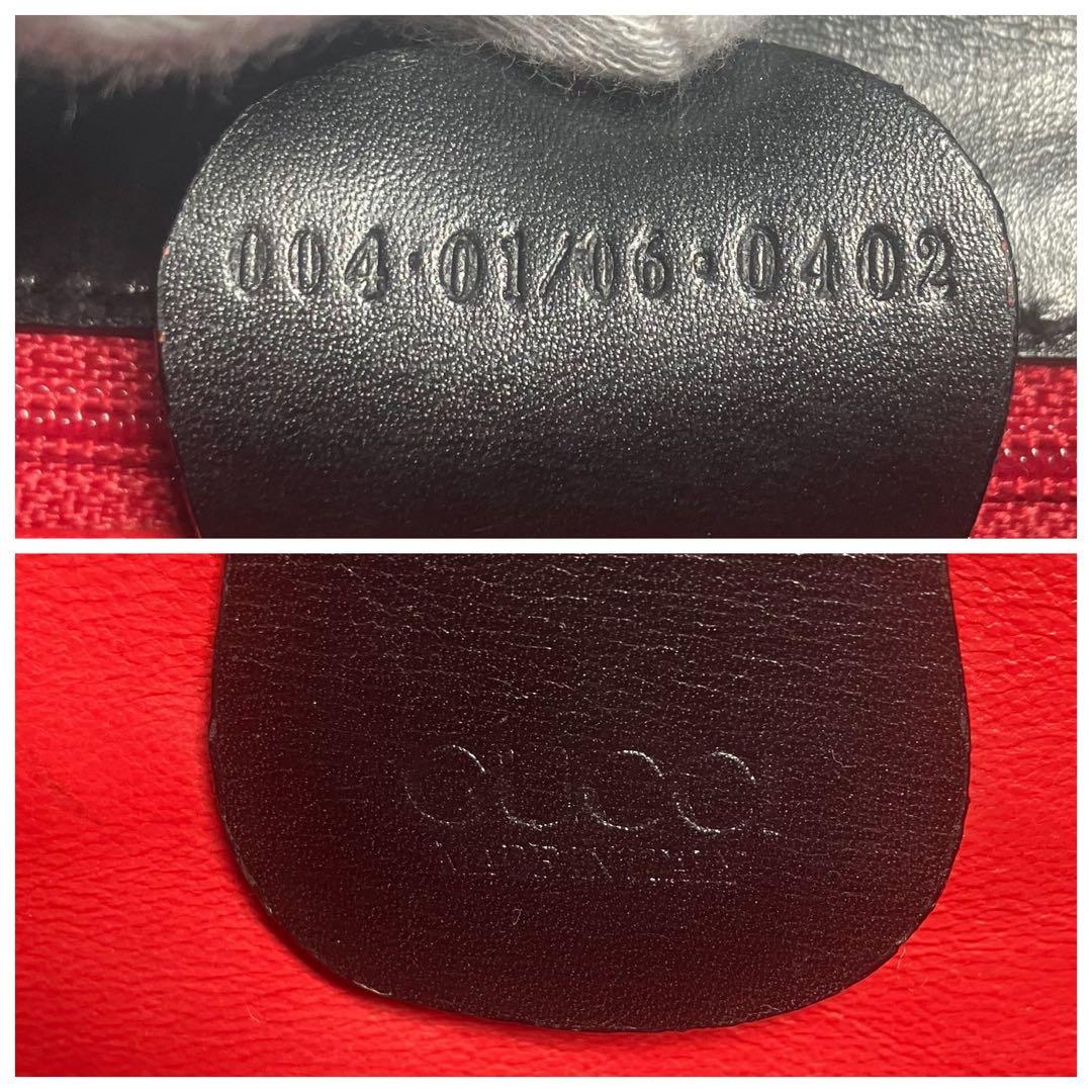希少Gucci レザーショルダーバッグ ブラック オールドグッチ レアフォーマル