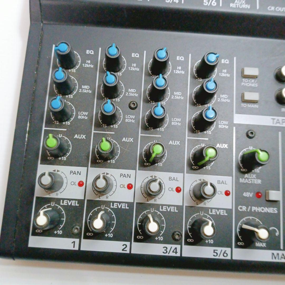Mackie Mix8 8チャンネルコンパクトミキサー 通電確認 美品