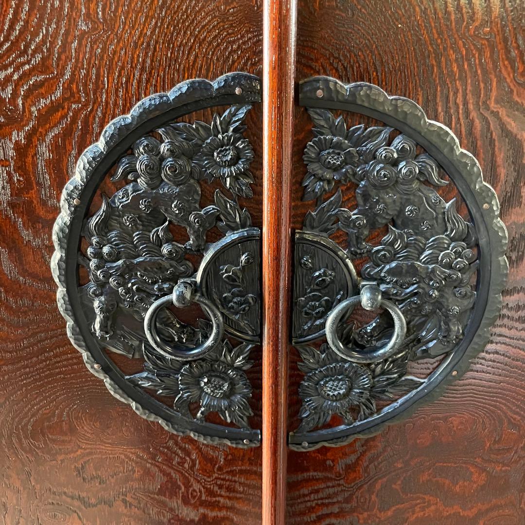 駿河民芸 駿河民藝 ワードローブ 欅材 時代箪笥 昭和レトロ 和製アンティーク