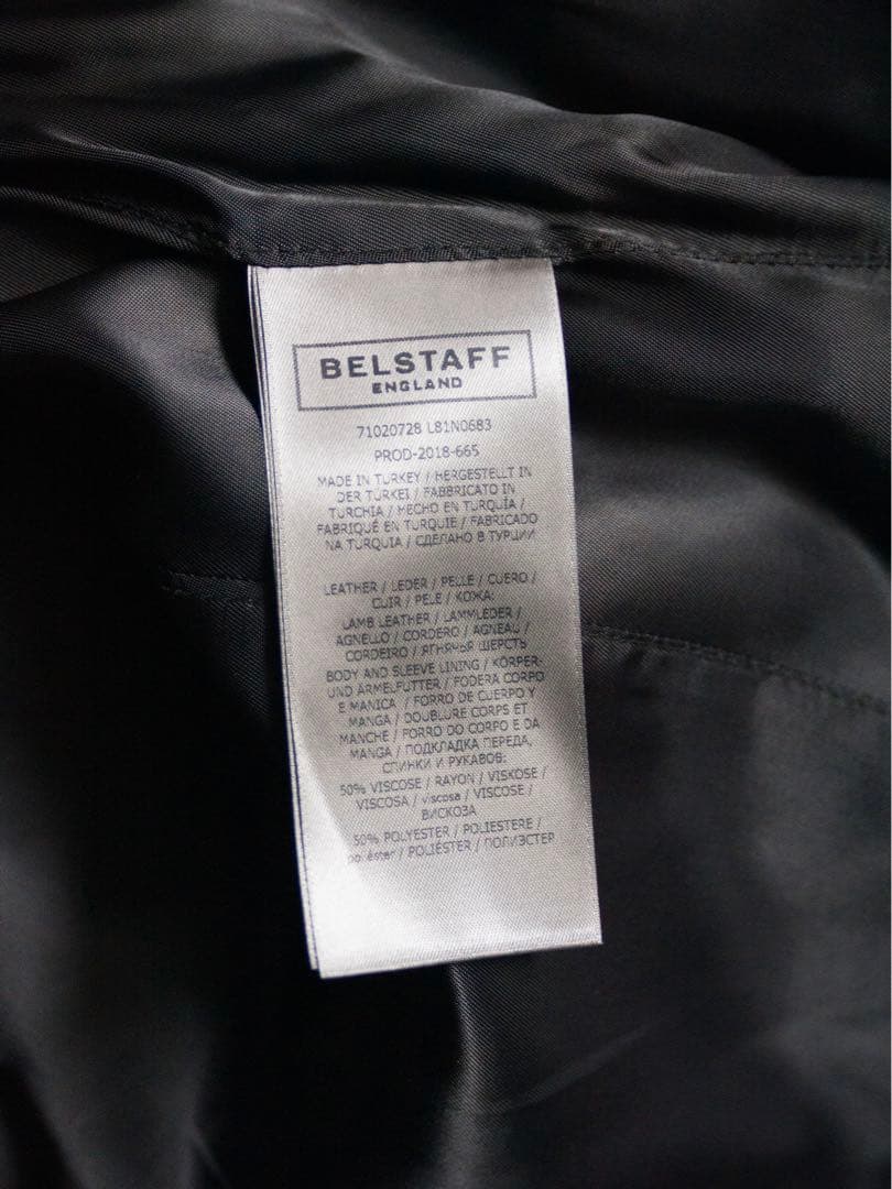 最終値下げ！BELSTAFF ブラック シングルライダースジャケット