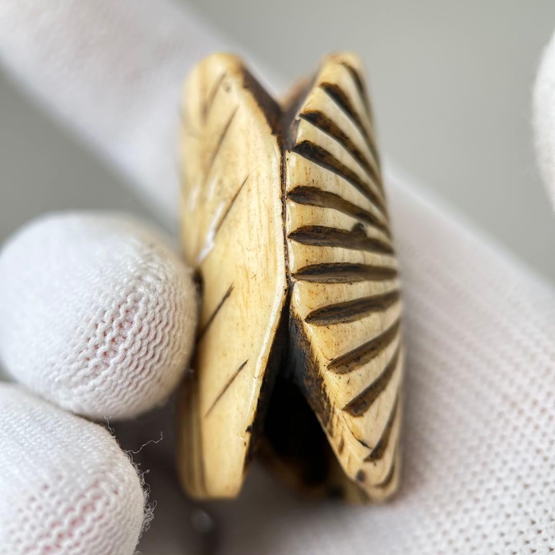 彫刻極上根付天然素材アンティーク骨董飾り物古美術置物細密細工