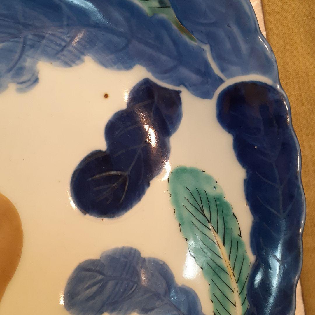 お値打ち❤️古伊万里ねずみ大根紋様盛り鉢