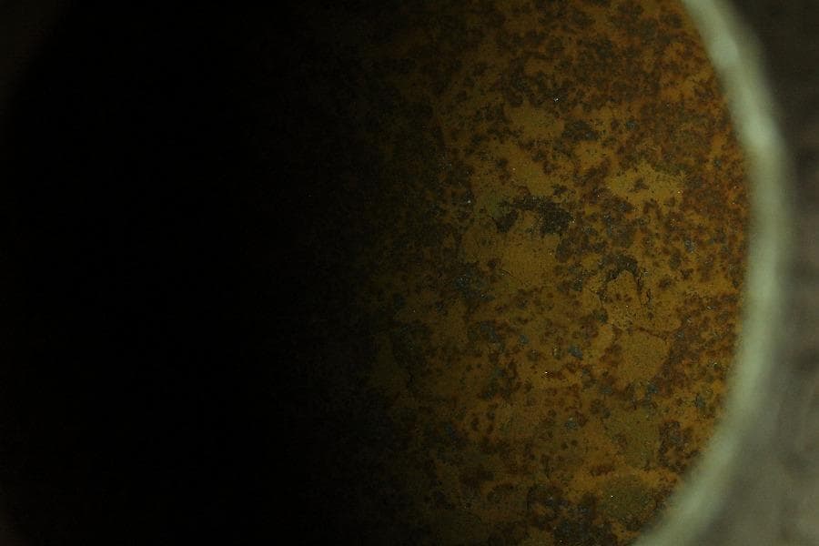 茶道具 饕餮紋 釜 古作 時代物(K-A822)