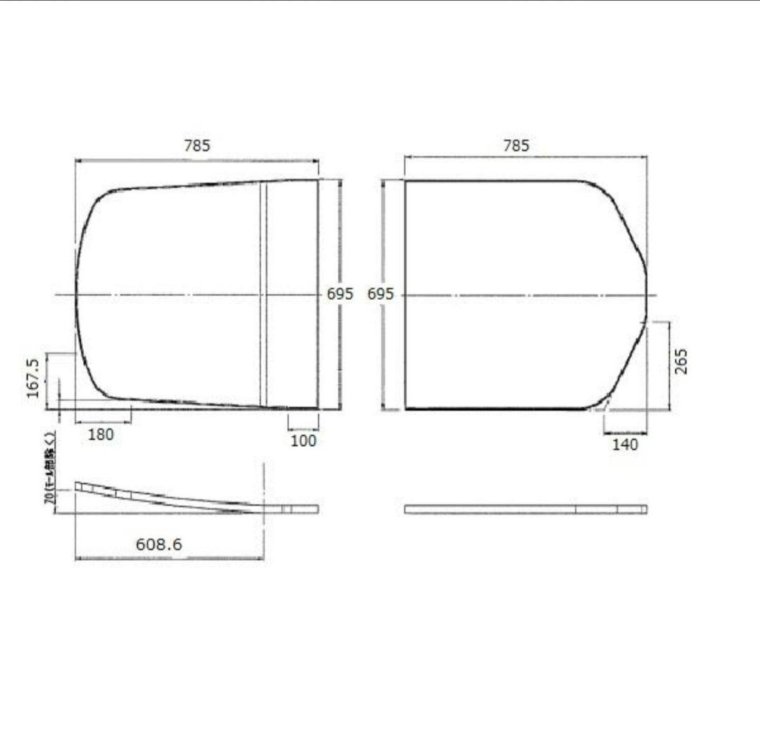 未使用級 TOTO 風呂 蓋 ふた EKKS7JKAA22W