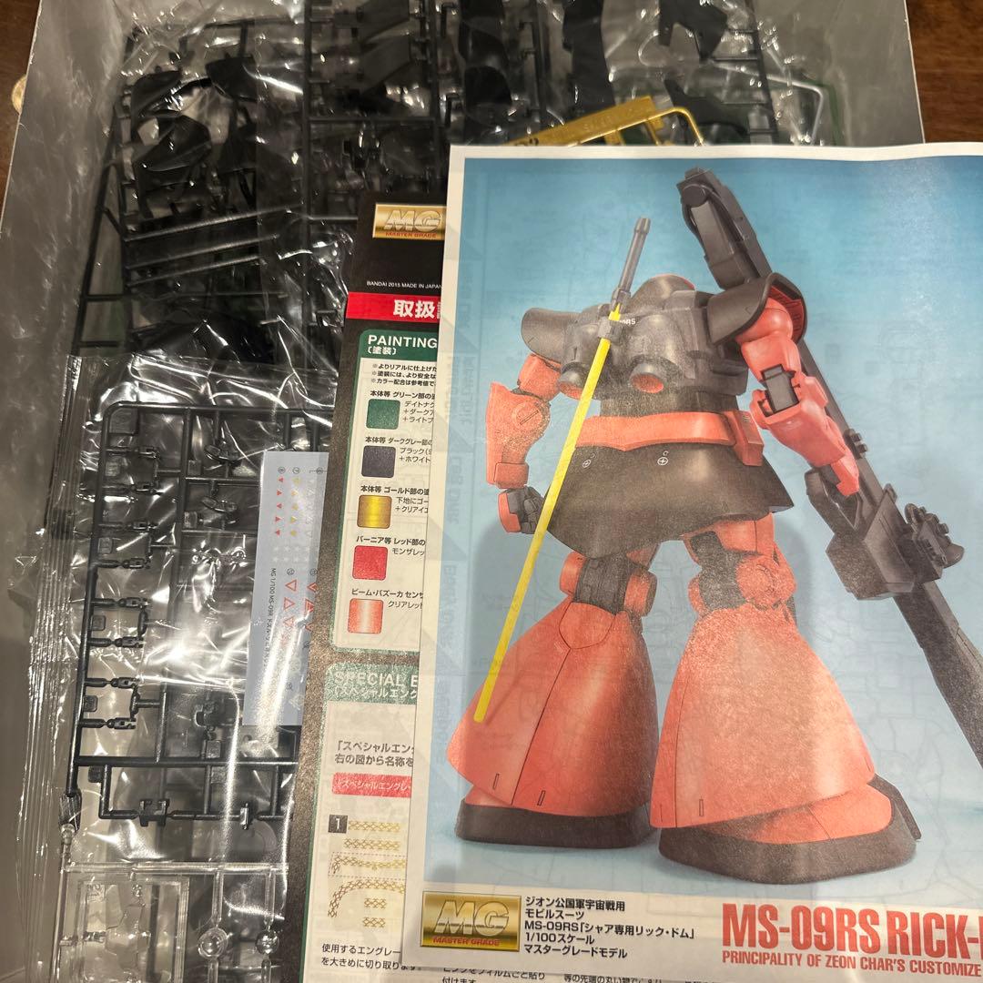 15日発送まで値下！未使用ガンダムドズルザビ専用リックドムマスターグレードモデル