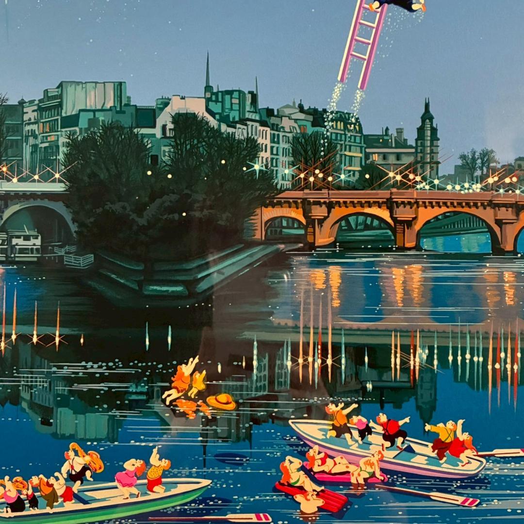 ヒロ・ヤマガタ「星影のステラ」シルクスクリーン 大作 直筆サイン入り 額縁入り