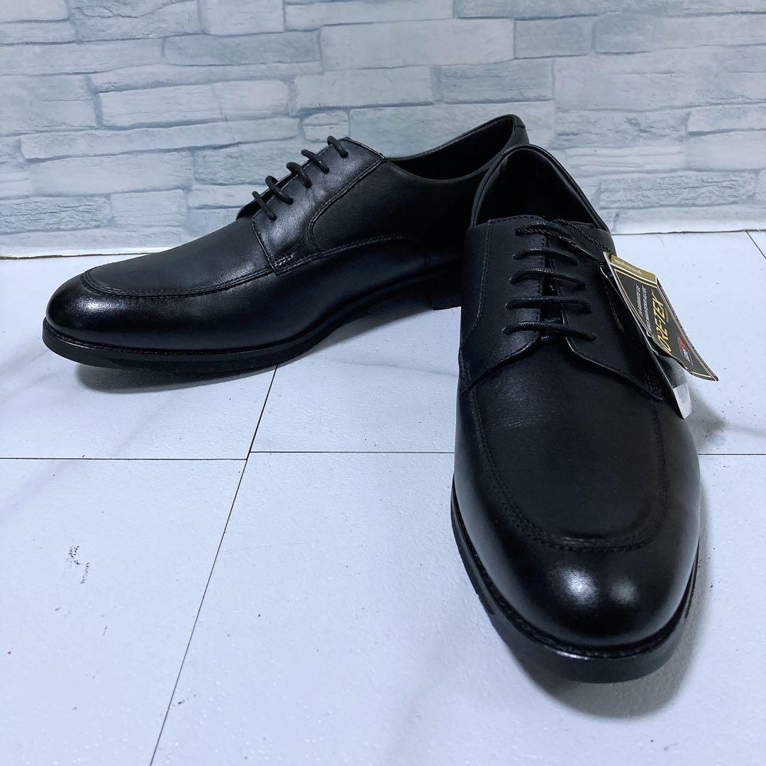 新品タグ アシックスランウォーク ビジネスシューズ ゴアテックス 26 3E 黒