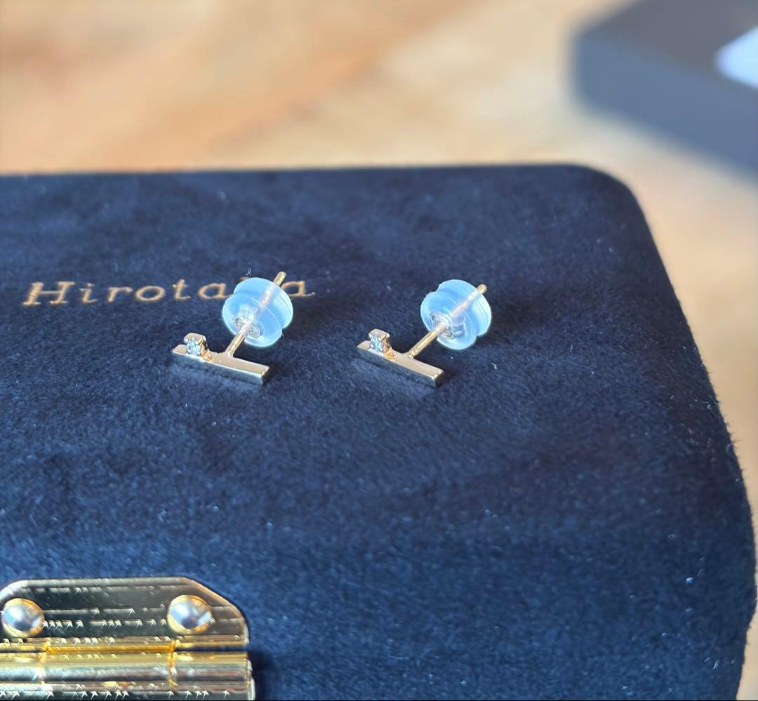 Hirotaka モスキート ダイヤモンドバーピアス <エストネーション別注>