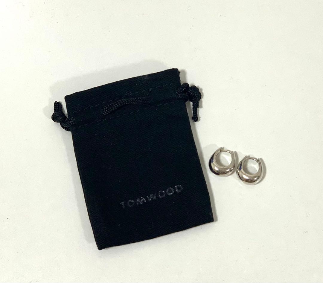 TOMWOOD シルバー フープピアス ポーチ付き