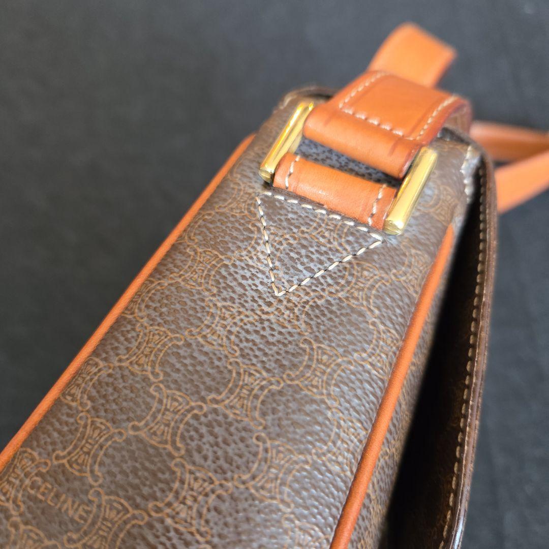 【CELINE】セリーヌ マカダム柄 サークルロゴ金具 ショルダーバッグ M12