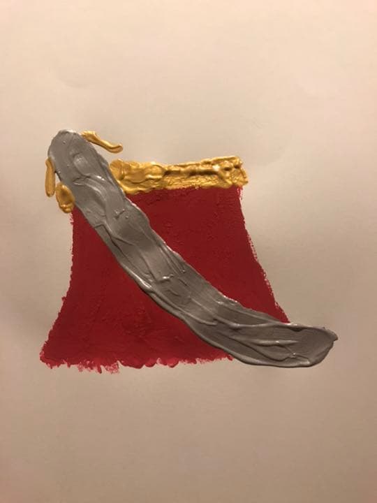 開運　赤富士　昇龍