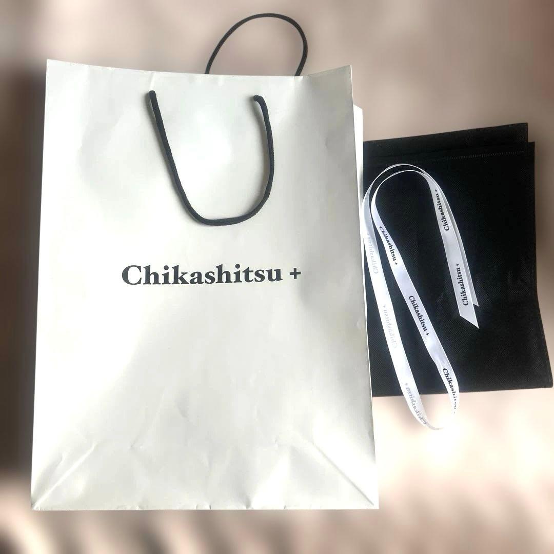 Chikashitsu + ショップ袋 ホワイト　 リボン等