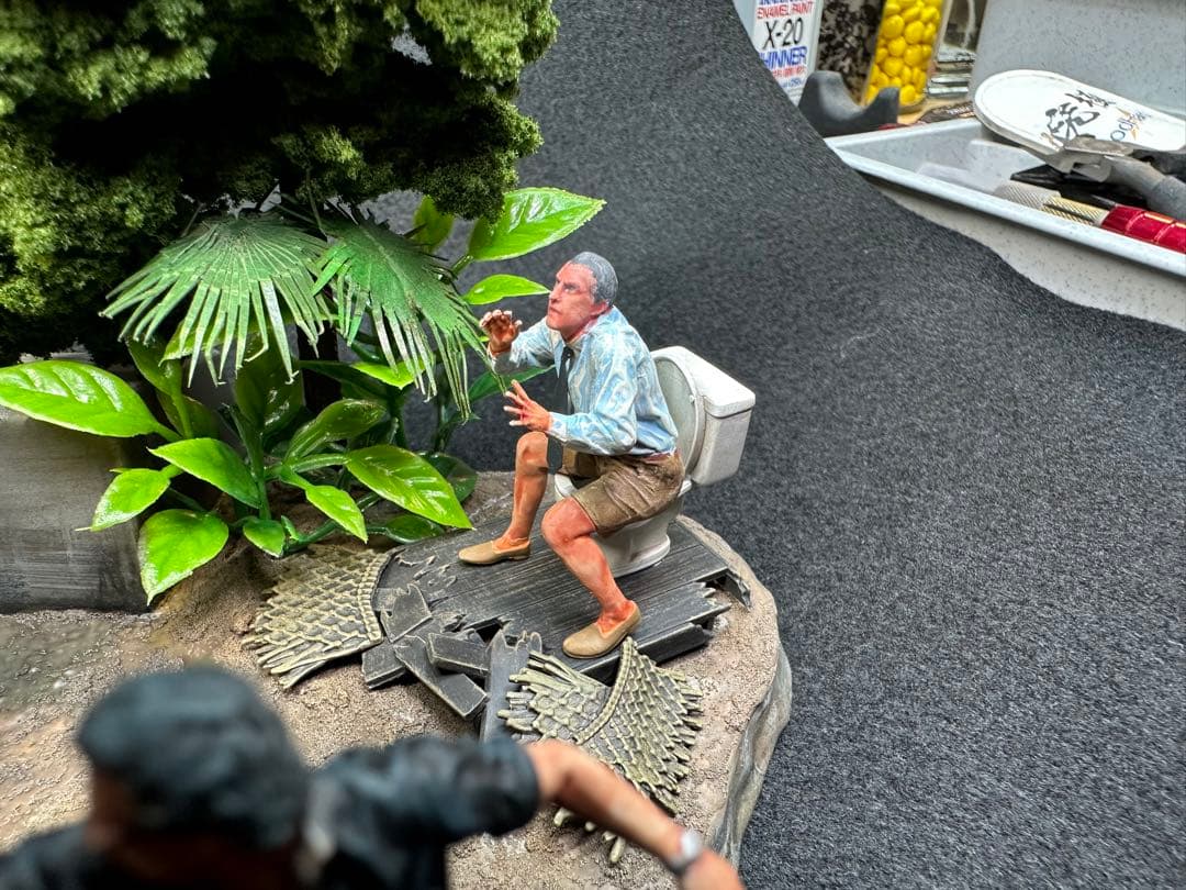 エクスプラス 1/35 ジュラシック・パーク プラモデル完成品