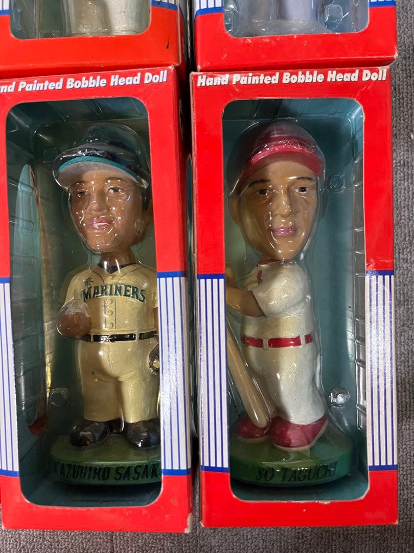 イチロー、野茂、石井、田口、新庄、小宮山、佐々木、日本人大リーガーボブルヘッド