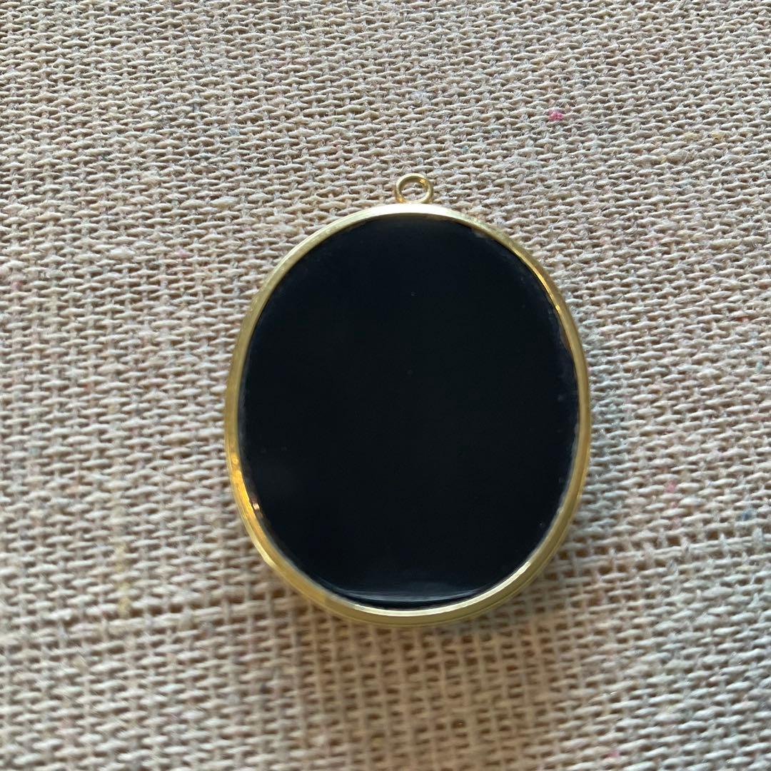 K18 Agate-Cameo UNICORN メノウカメオ ペンダント