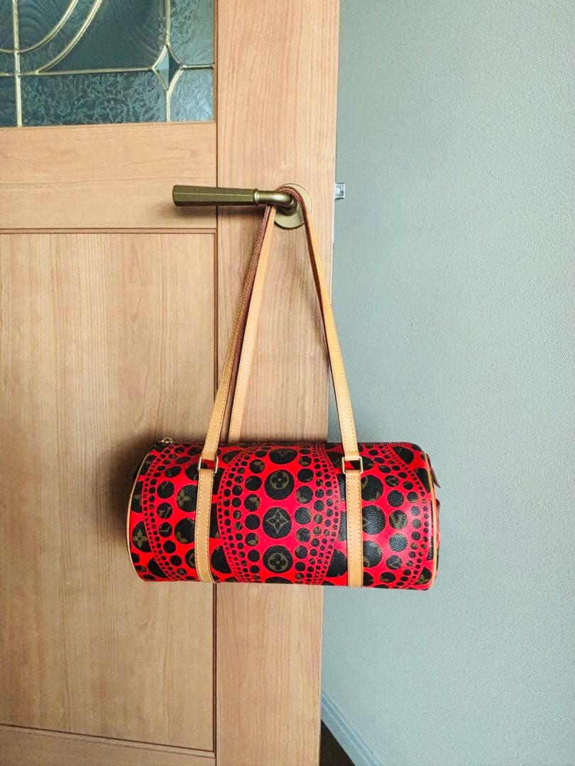 《美品)LOUIS VUITTON パピヨン 草間彌生　パンプキンドット