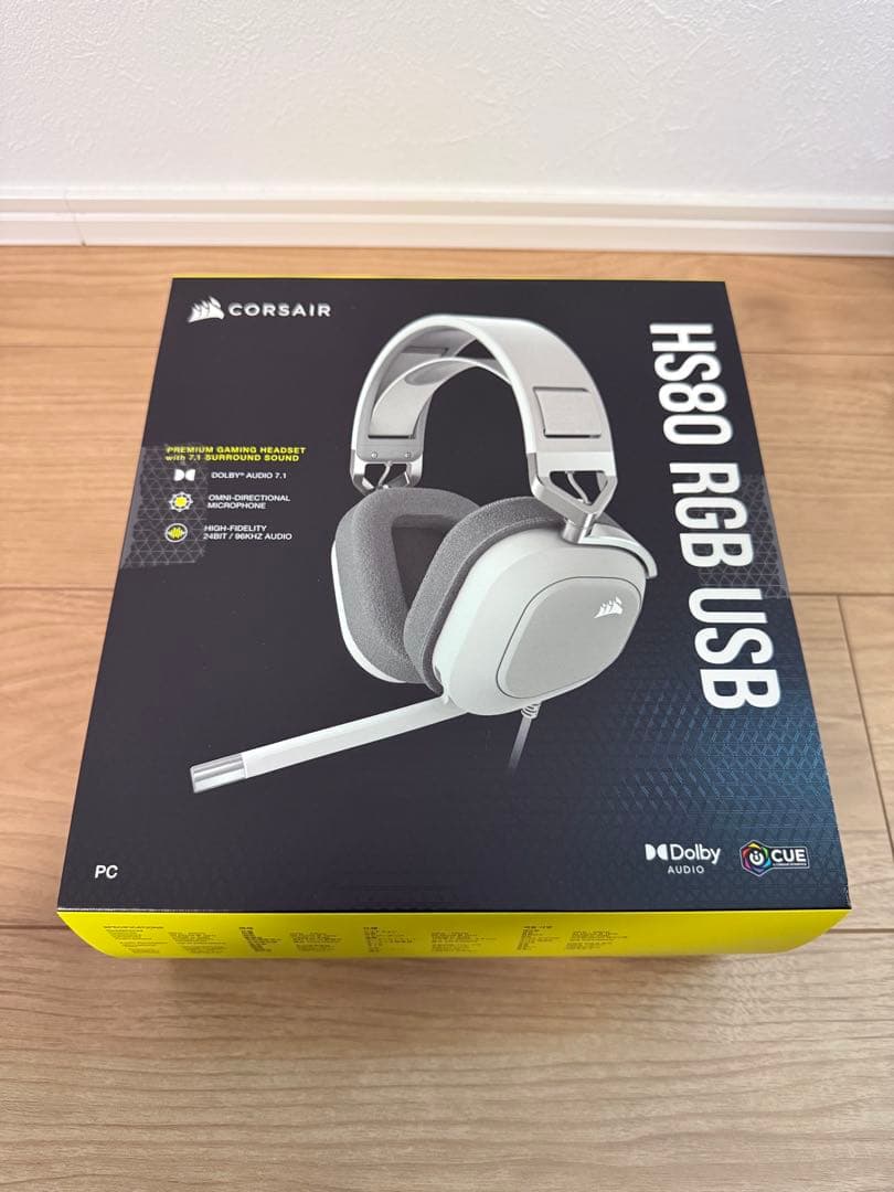 ヘッドホン Corsair HS80 RGB USB