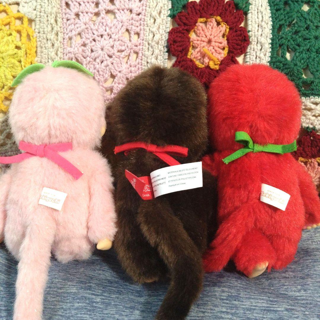 ご当地モンチッチ　桃　明太子 Ｓサイズ3体セット