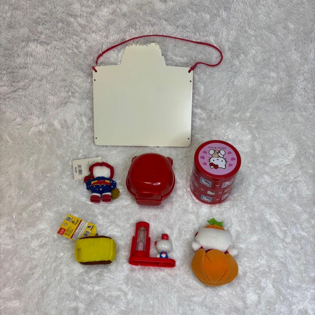 ハローキティ セット ぬいぐるみ ご当地 ハンカチ 時間割表 砂時計 巾着