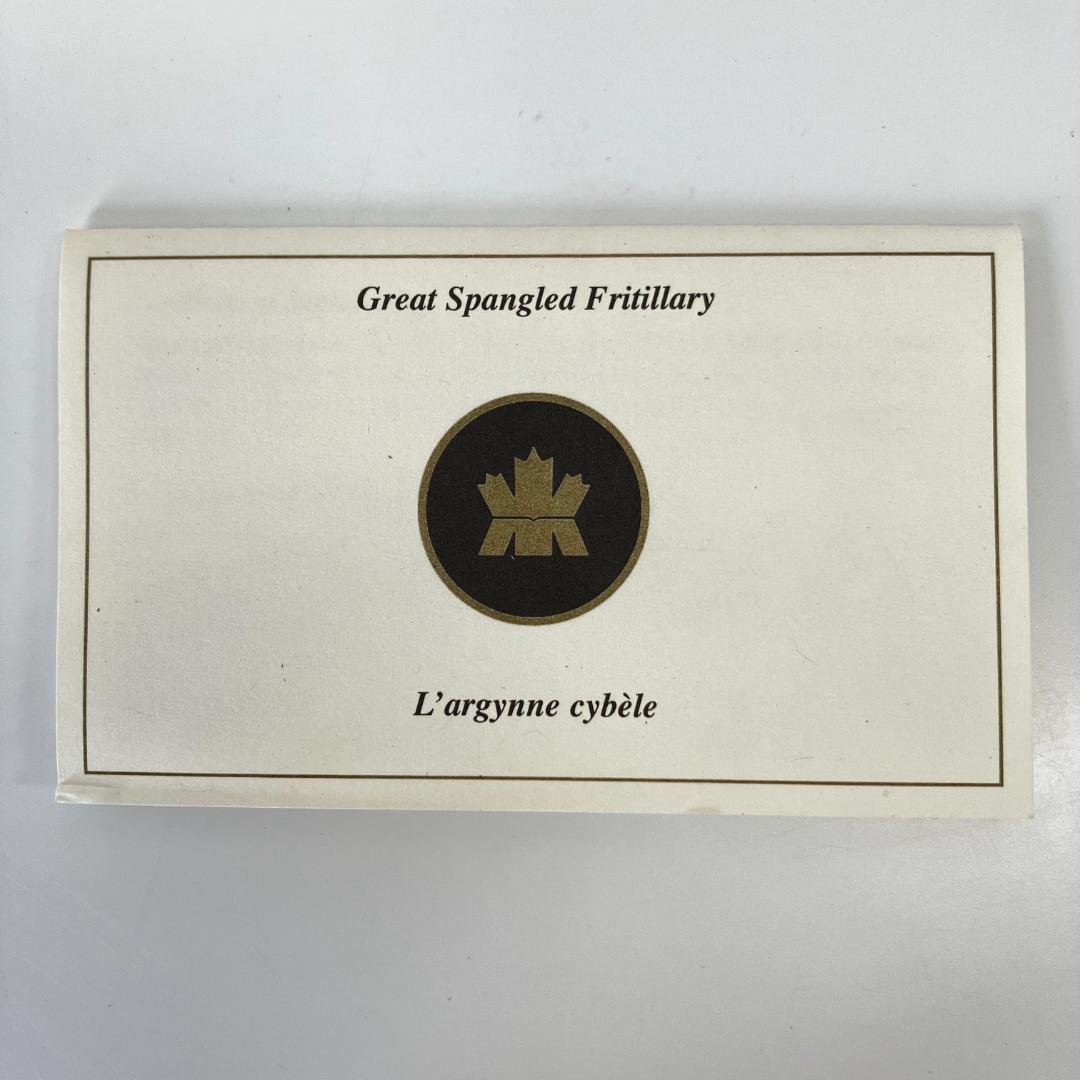 カナダ王立造幣局発行「バタフライコレクション」ヒョウモンチョウ 2005年