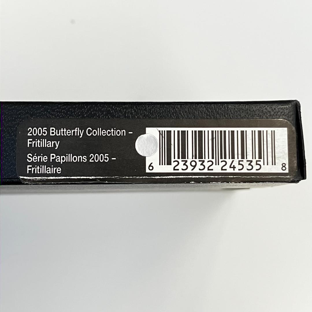カナダ王立造幣局発行「バタフライコレクション」ヒョウモンチョウ 2005年