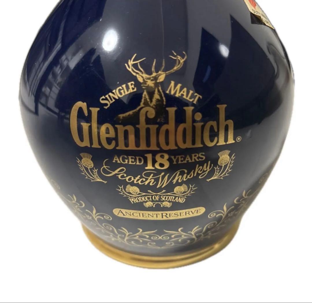 Glenfiddich グレンフィディック 18年 陶器ボトル 未開封 液面低下