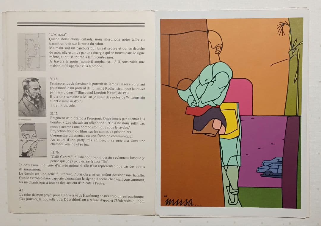 ヴァレリオ・アダミのルミロワール誌第220号1976年リトグラフ3点入 マーグ社