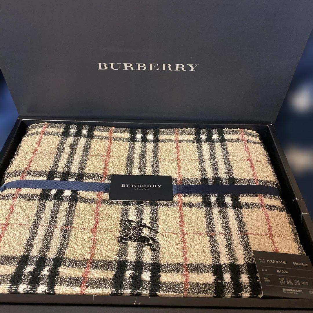 BURBERRY チェック柄バスタオル 2枚セット